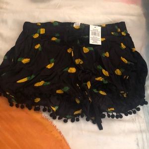 Pineapple Beach Cover Up Shorts